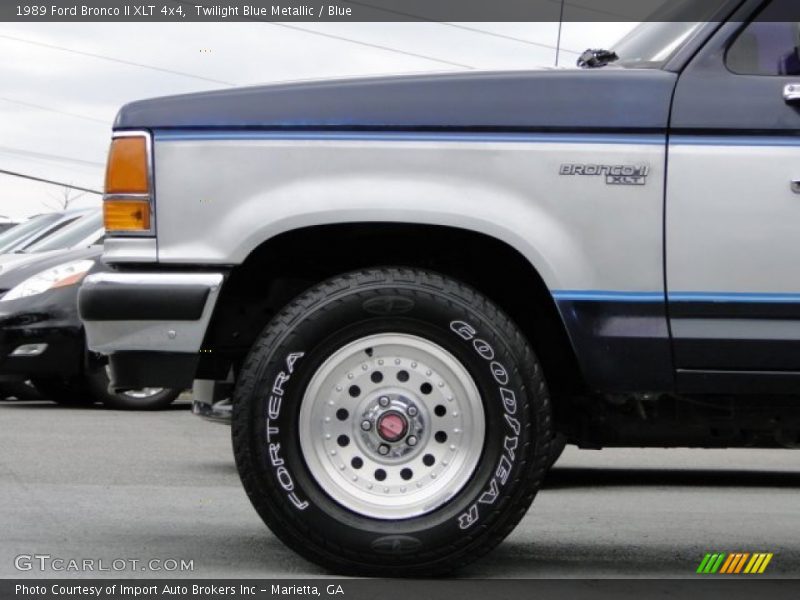 Twilight Blue Metallic / Blue 1989 Ford Bronco II XLT 4x4