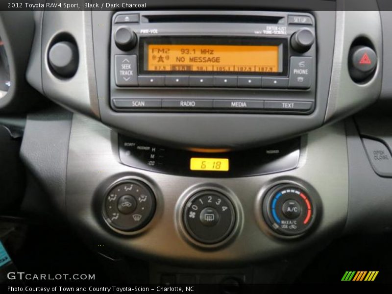 Black / Dark Charcoal 2012 Toyota RAV4 Sport