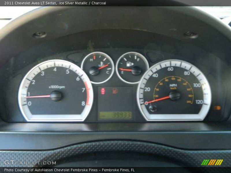 Ice Silver Metallic / Charcoal 2011 Chevrolet Aveo LT Sedan