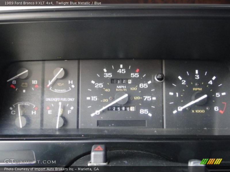  1989 Bronco II XLT 4x4 XLT 4x4 Gauges