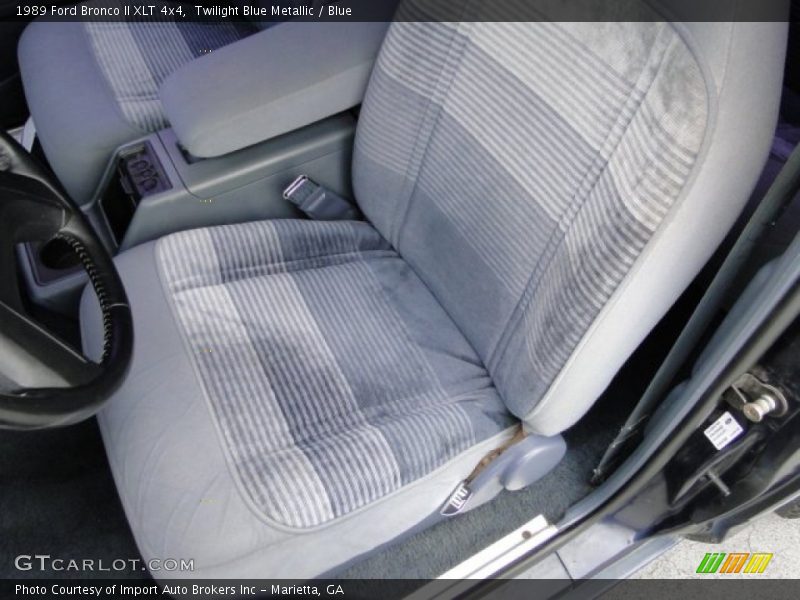 Front Seat of 1989 Bronco II XLT 4x4