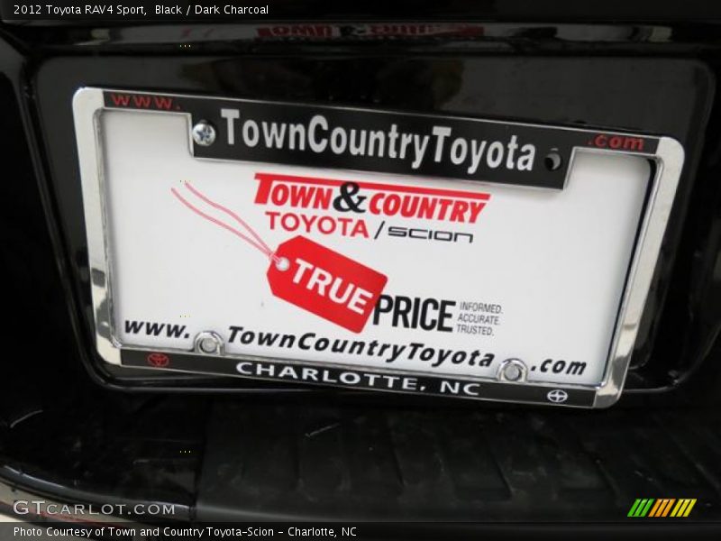Black / Dark Charcoal 2012 Toyota RAV4 Sport