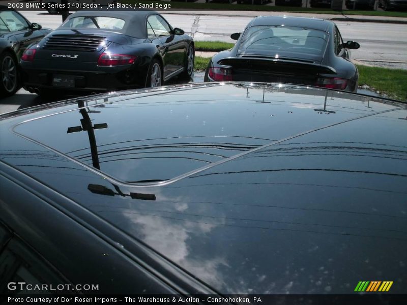 Jet Black / Sand Beige 2003 BMW 5 Series 540i Sedan