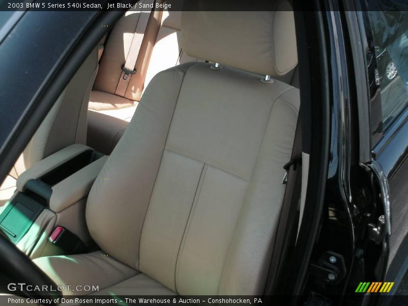 Jet Black / Sand Beige 2003 BMW 5 Series 540i Sedan