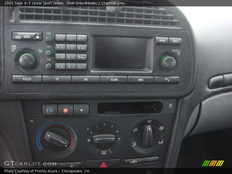 Controls of 2003 9-3 Linear Sport Sedan