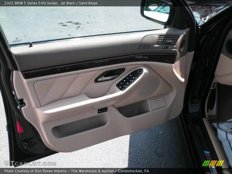 Jet Black / Sand Beige 2003 BMW 5 Series 540i Sedan