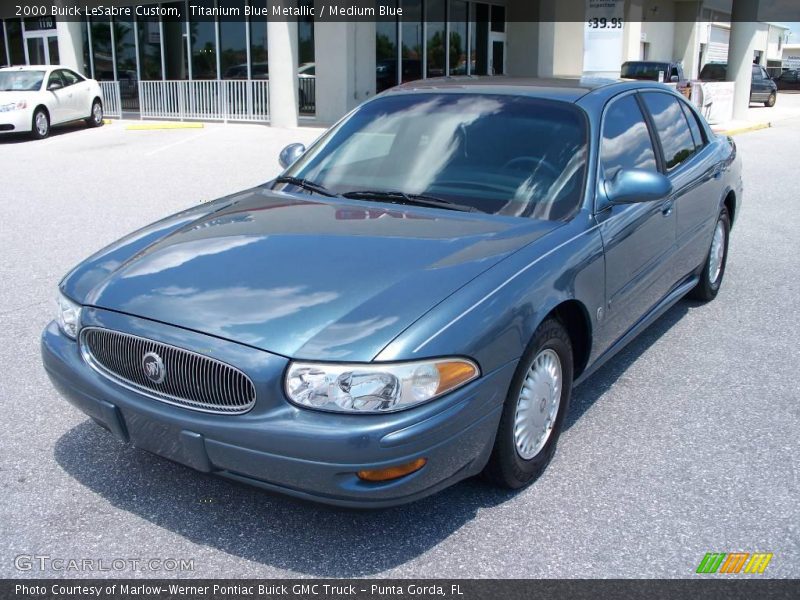 Titanium Blue Metallic / Medium Blue 2000 Buick LeSabre Custom