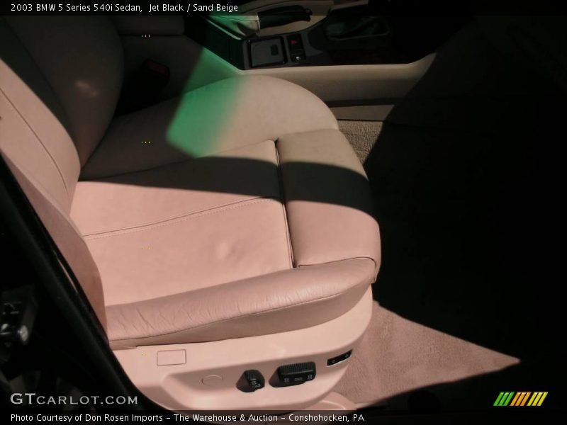 Jet Black / Sand Beige 2003 BMW 5 Series 540i Sedan