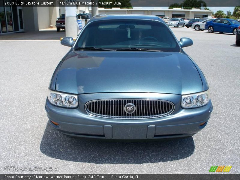 Titanium Blue Metallic / Medium Blue 2000 Buick LeSabre Custom