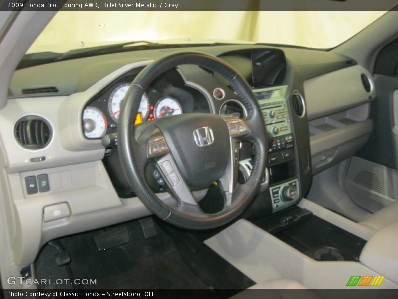 Billet Silver Metallic / Gray 2009 Honda Pilot Touring 4WD