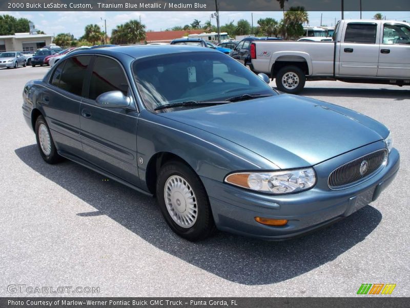 Titanium Blue Metallic / Medium Blue 2000 Buick LeSabre Custom