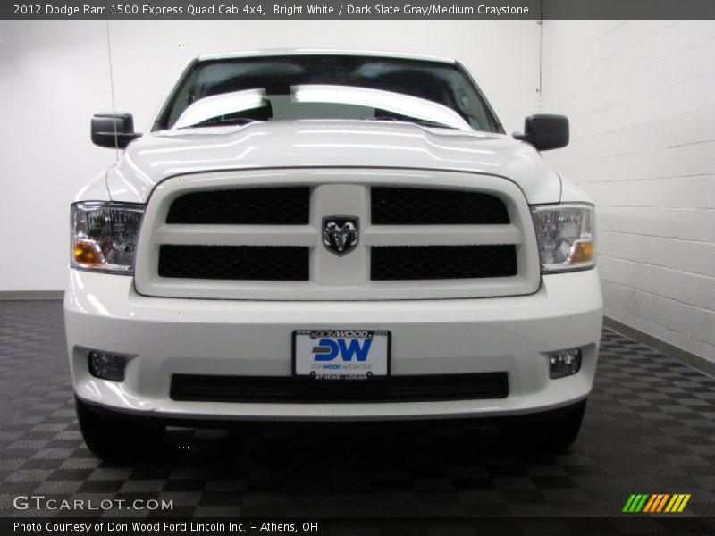 Bright White / Dark Slate Gray/Medium Graystone 2012 Dodge Ram 1500 Express Quad Cab 4x4
