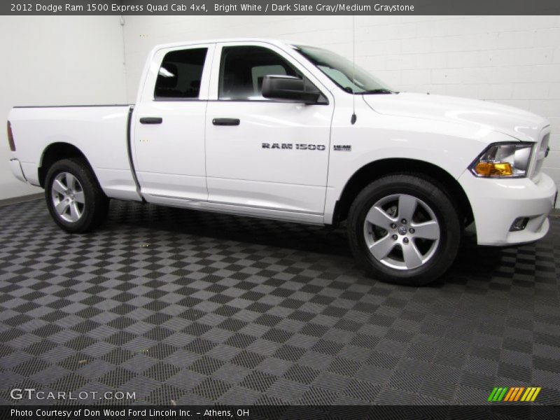 Bright White / Dark Slate Gray/Medium Graystone 2012 Dodge Ram 1500 Express Quad Cab 4x4