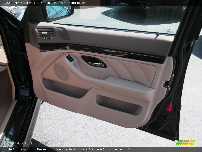 Jet Black / Sand Beige 2003 BMW 5 Series 540i Sedan