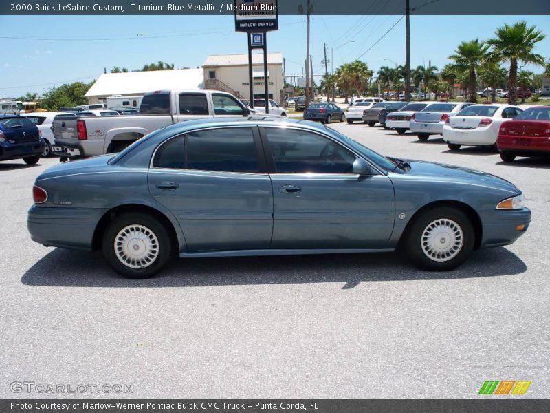 Titanium Blue Metallic / Medium Blue 2000 Buick LeSabre Custom