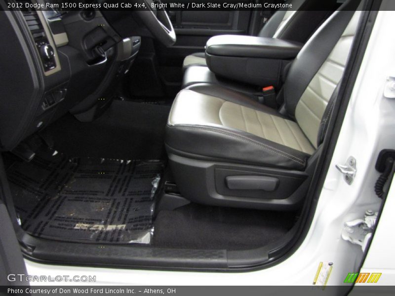 Bright White / Dark Slate Gray/Medium Graystone 2012 Dodge Ram 1500 Express Quad Cab 4x4