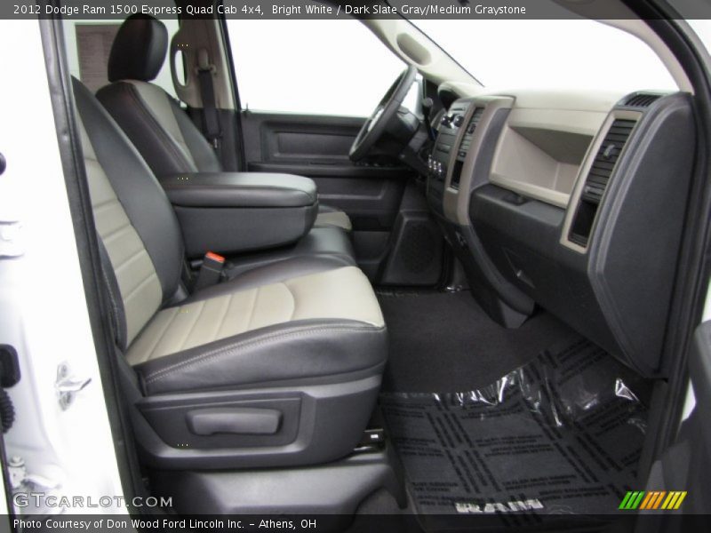 Bright White / Dark Slate Gray/Medium Graystone 2012 Dodge Ram 1500 Express Quad Cab 4x4