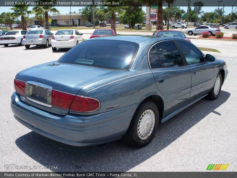 Titanium Blue Metallic / Medium Blue 2000 Buick LeSabre Custom