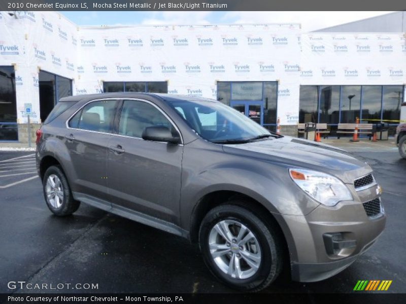 Mocha Steel Metallic / Jet Black/Light Titanium 2010 Chevrolet Equinox LS