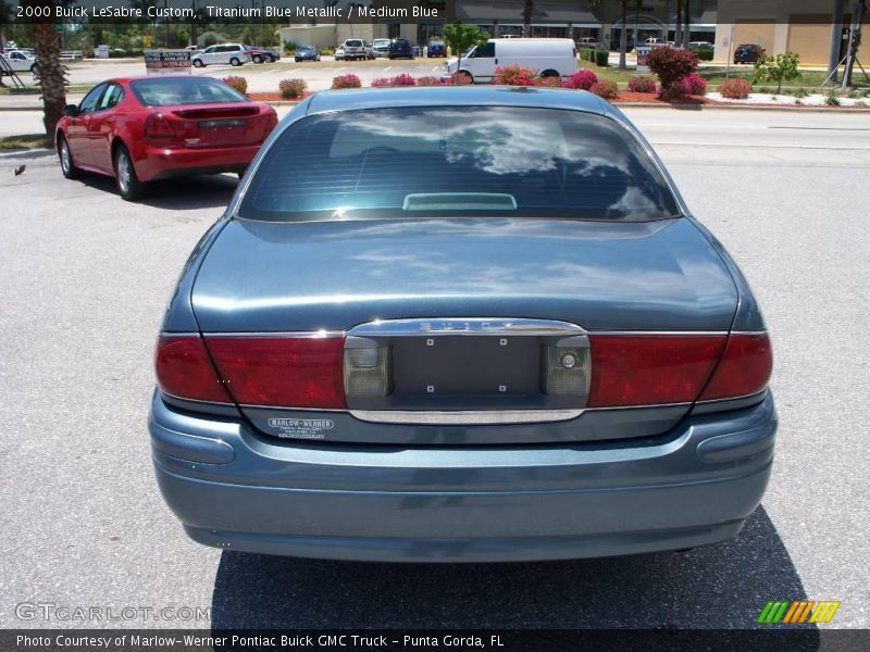 Titanium Blue Metallic / Medium Blue 2000 Buick LeSabre Custom