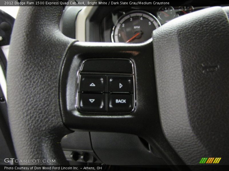 Bright White / Dark Slate Gray/Medium Graystone 2012 Dodge Ram 1500 Express Quad Cab 4x4
