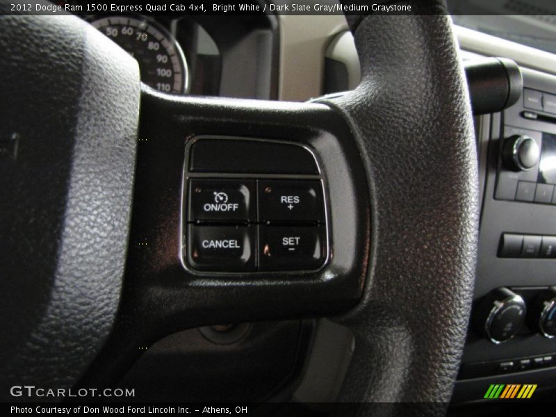 Bright White / Dark Slate Gray/Medium Graystone 2012 Dodge Ram 1500 Express Quad Cab 4x4