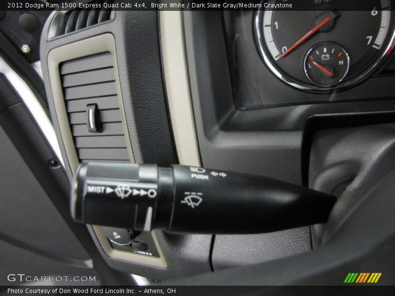 Bright White / Dark Slate Gray/Medium Graystone 2012 Dodge Ram 1500 Express Quad Cab 4x4