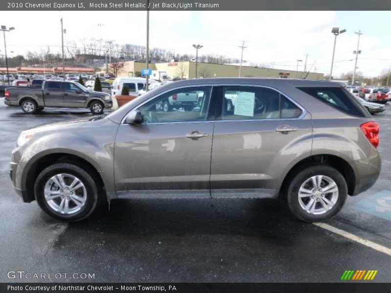 Mocha Steel Metallic / Jet Black/Light Titanium 2010 Chevrolet Equinox LS