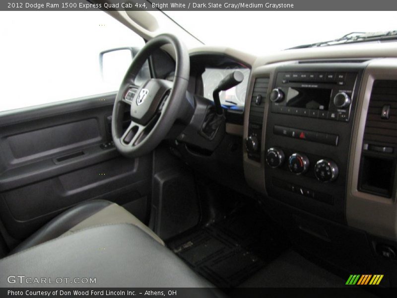 Bright White / Dark Slate Gray/Medium Graystone 2012 Dodge Ram 1500 Express Quad Cab 4x4