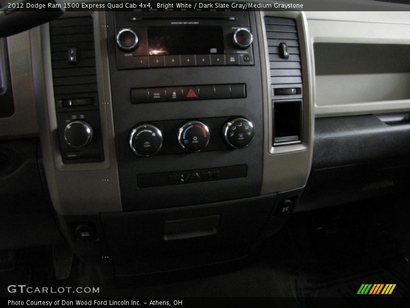 Bright White / Dark Slate Gray/Medium Graystone 2012 Dodge Ram 1500 Express Quad Cab 4x4