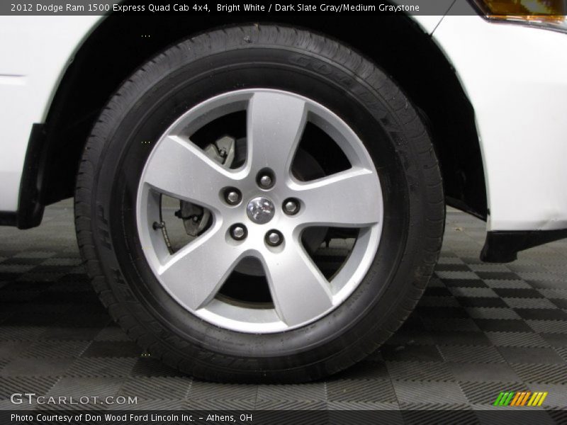 Bright White / Dark Slate Gray/Medium Graystone 2012 Dodge Ram 1500 Express Quad Cab 4x4