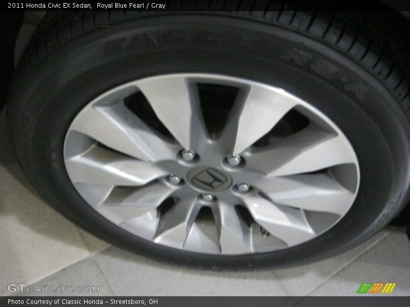 Royal Blue Pearl / Gray 2011 Honda Civic EX Sedan