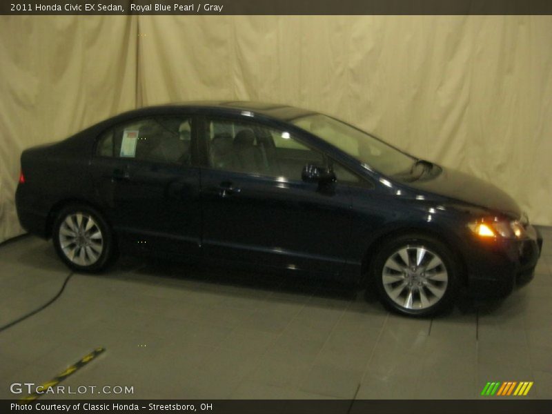Royal Blue Pearl / Gray 2011 Honda Civic EX Sedan