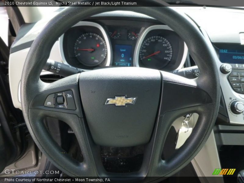 Mocha Steel Metallic / Jet Black/Light Titanium 2010 Chevrolet Equinox LS