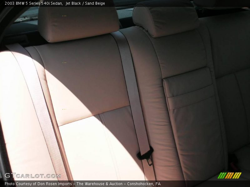 Jet Black / Sand Beige 2003 BMW 5 Series 540i Sedan