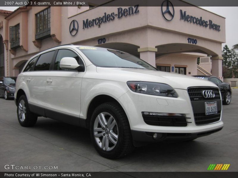Calla White / Black 2007 Audi Q7 3.6 quattro