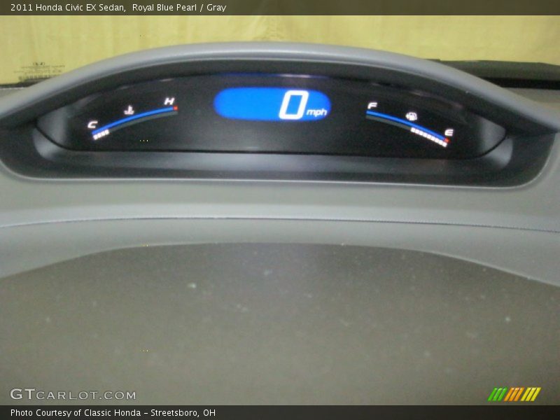 Royal Blue Pearl / Gray 2011 Honda Civic EX Sedan