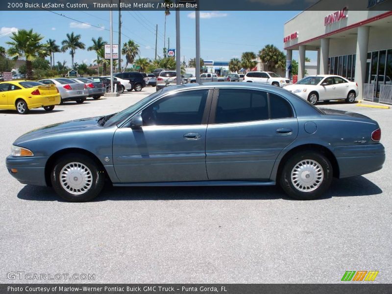 Titanium Blue Metallic / Medium Blue 2000 Buick LeSabre Custom