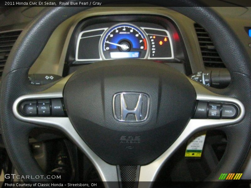Royal Blue Pearl / Gray 2011 Honda Civic EX Sedan