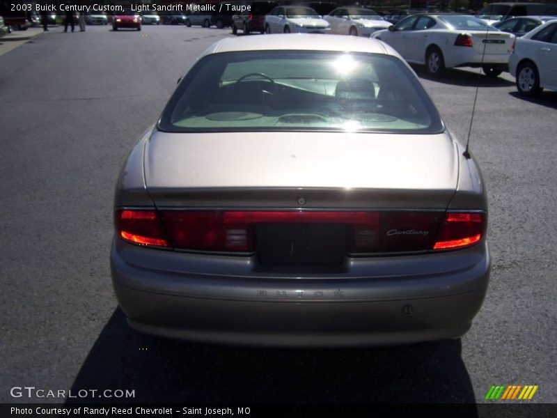 Light Sandrift Metallic / Taupe 2003 Buick Century Custom