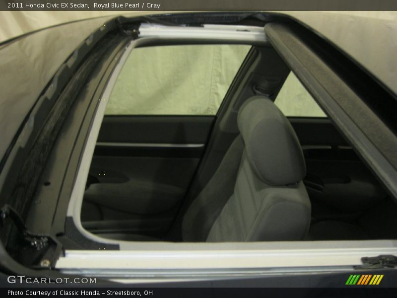 Royal Blue Pearl / Gray 2011 Honda Civic EX Sedan