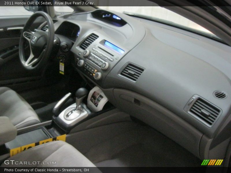Royal Blue Pearl / Gray 2011 Honda Civic EX Sedan