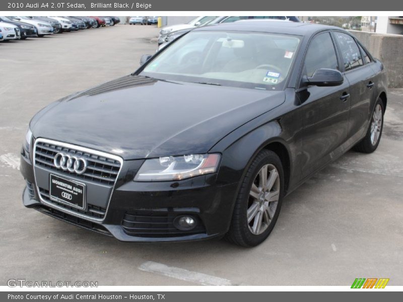 Brilliant Black / Beige 2010 Audi A4 2.0T Sedan