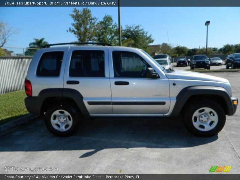 Bright Silver Metallic / Dark Slate Gray 2004 Jeep Liberty Sport