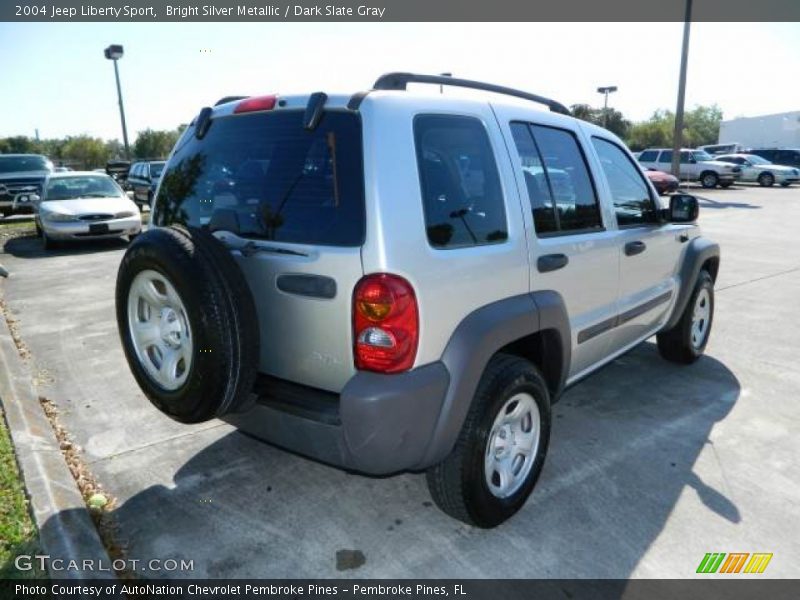 Bright Silver Metallic / Dark Slate Gray 2004 Jeep Liberty Sport