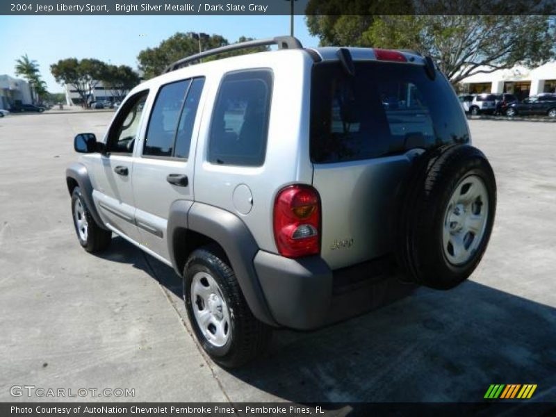 Bright Silver Metallic / Dark Slate Gray 2004 Jeep Liberty Sport