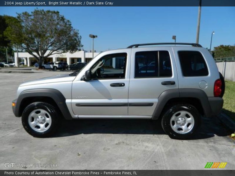 Bright Silver Metallic / Dark Slate Gray 2004 Jeep Liberty Sport