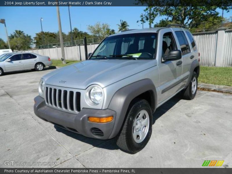 Bright Silver Metallic / Dark Slate Gray 2004 Jeep Liberty Sport