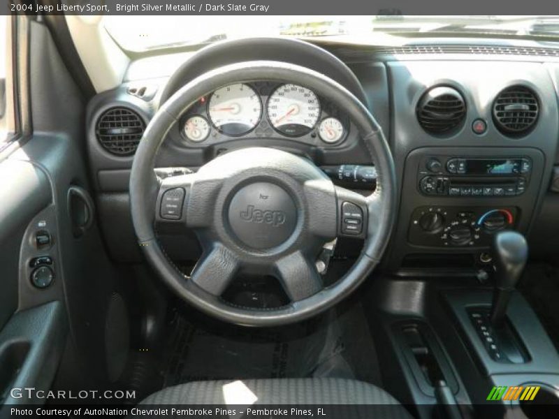 Bright Silver Metallic / Dark Slate Gray 2004 Jeep Liberty Sport