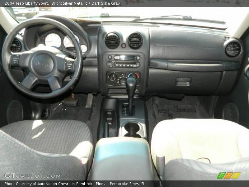 Bright Silver Metallic / Dark Slate Gray 2004 Jeep Liberty Sport